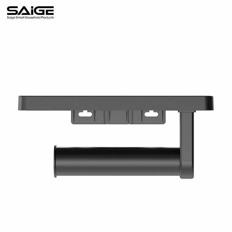 Saige High quality/High cost performance ABS Plastic Wall Mounted Toilet Paper Holder with Phone Shelf