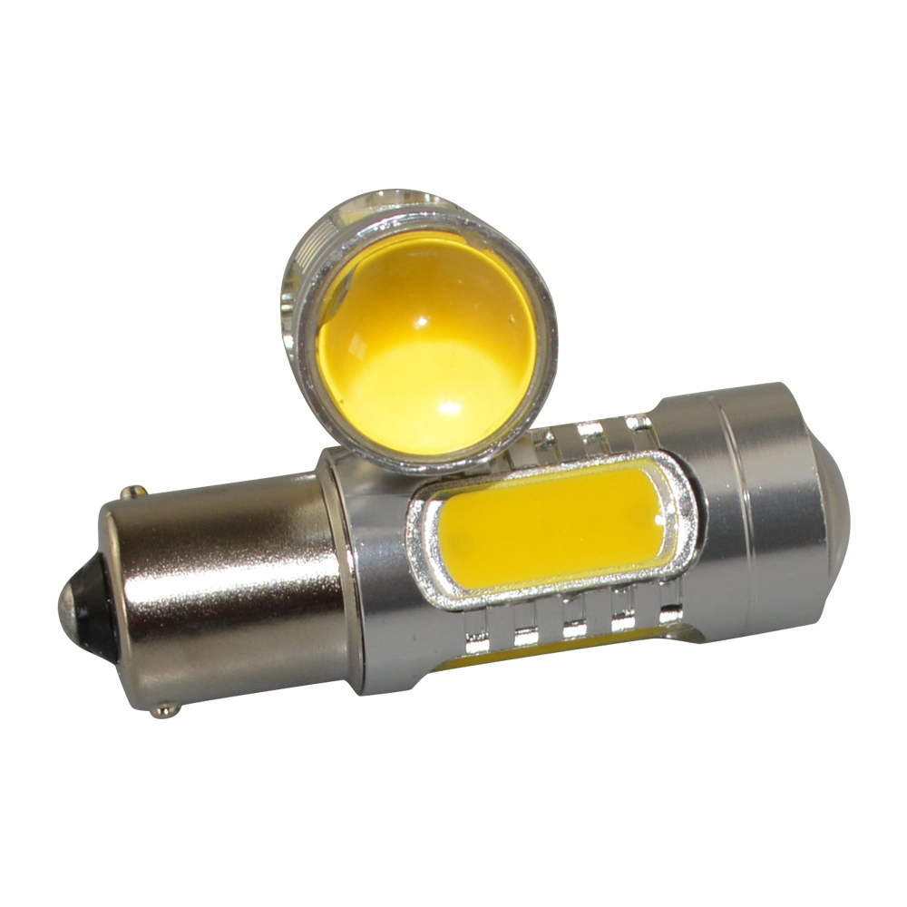 12V DC S25 Rojo Amarillo Alta Potencia 1156 7,5W LED Luz de freno LED de luz trasera P21W Luz de señal de giro de parada Lámpara LED blanca Ba15s