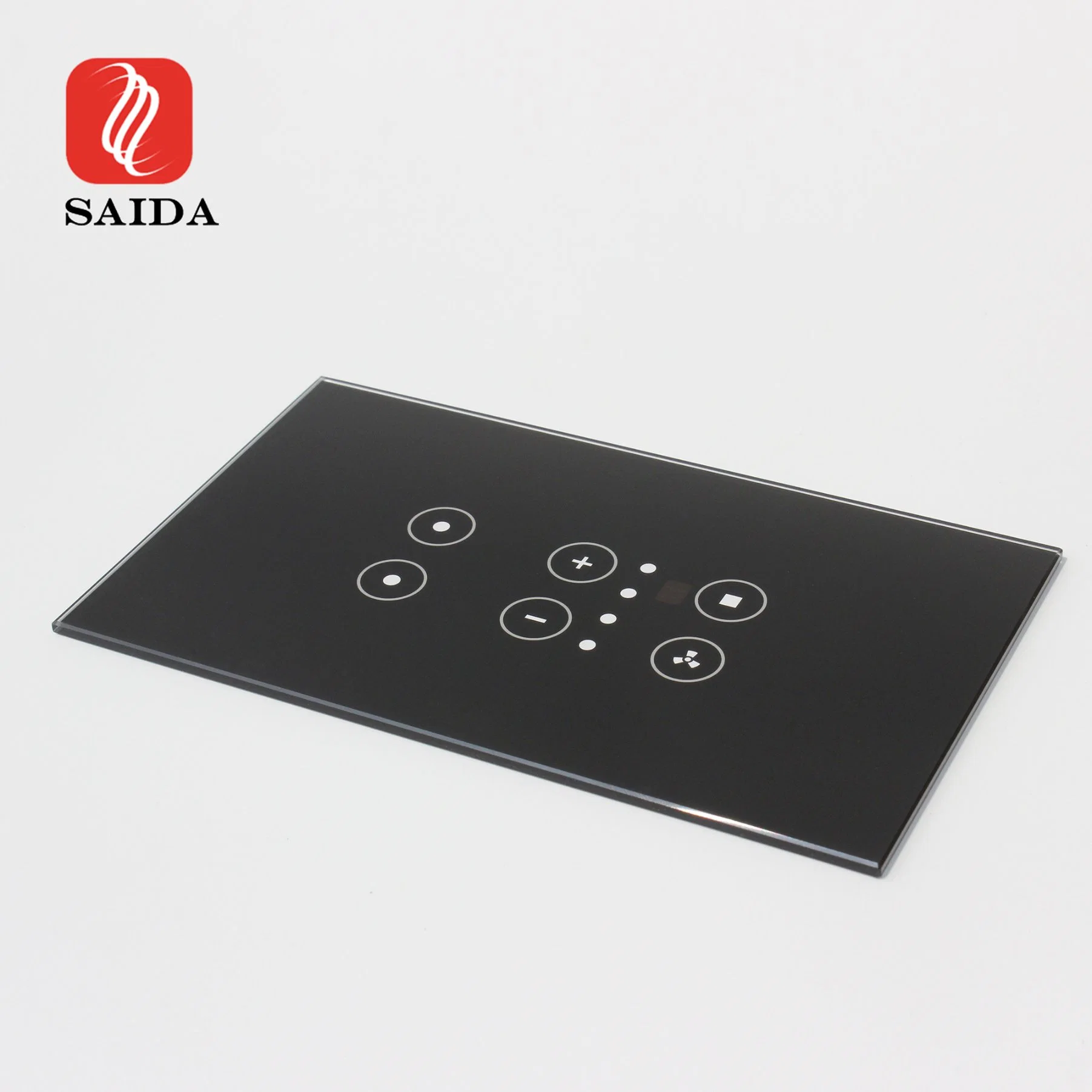 Sensitive Touch Panel Cover Glass for Home Appliance Light Switch Glass Panel