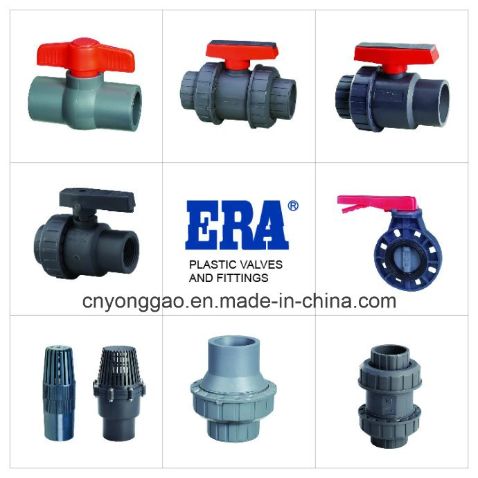 Era UPVC Valves and Fittings Compact Ball Valve M/F Thread Pn10 (F1970) with NSF-Pw & Upc