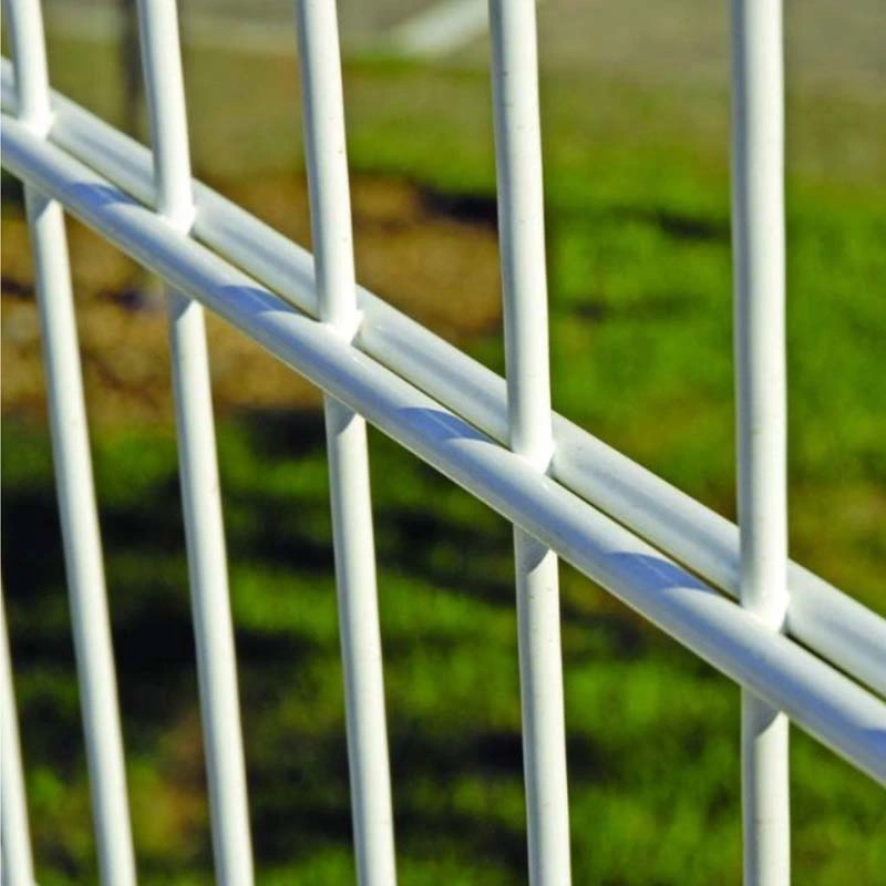 Malha de arame duplo 868 656 malha de solda dupla vedação metálica Painel PVC Segurança do perímetro vedação PVC revestido a PVC soldado duplo Fio fence