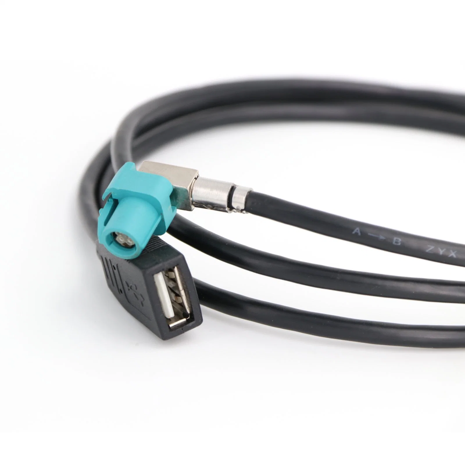 USB 2.0 tipo A macho a hembra Connctor Z Hsd Cable Automotriz