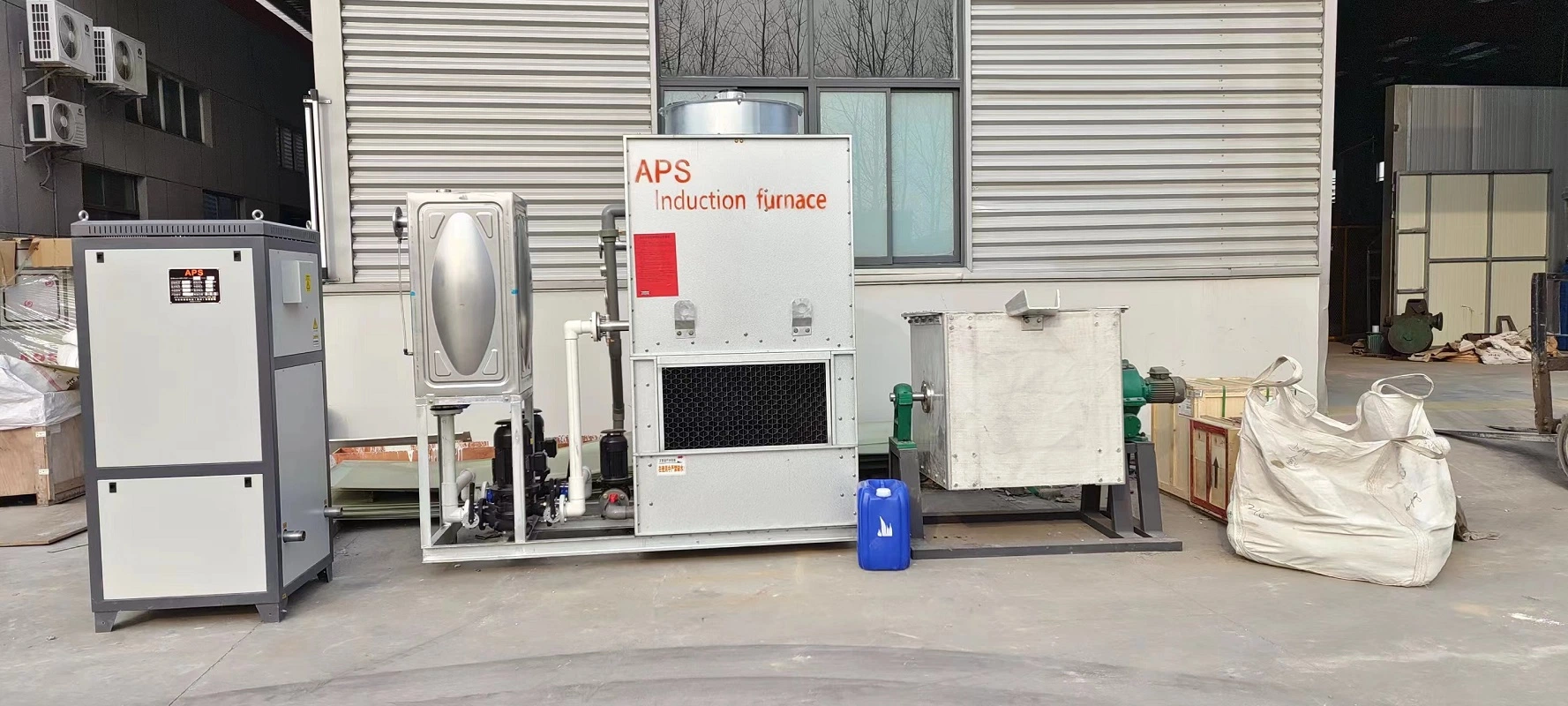 Factory Price Industrial Aps Silicon Metal Scrap 150kg Melting Furnace for Sale