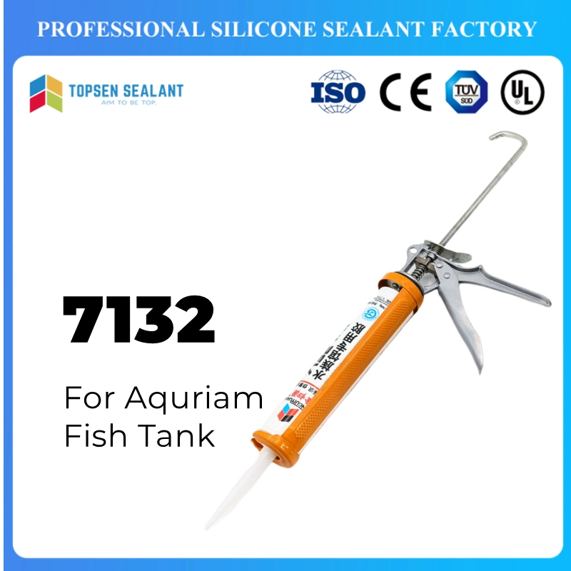 Topsen 7132 RTV Silicone Glue for Fish Tank and Aquarium Glass
