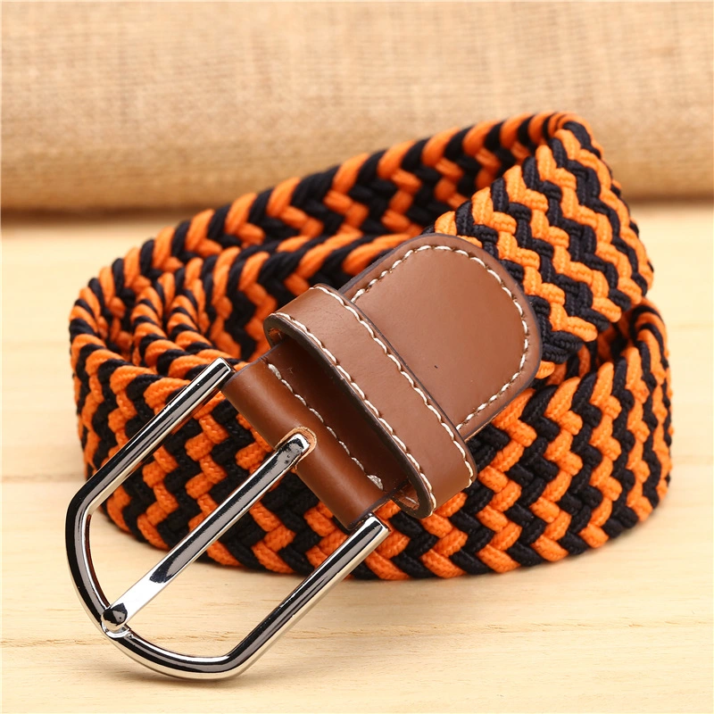 Factory Custom Webbing Accessories Braided Belt Fabric Weaving Casual Golf Pants Jeans Shirts Accessories