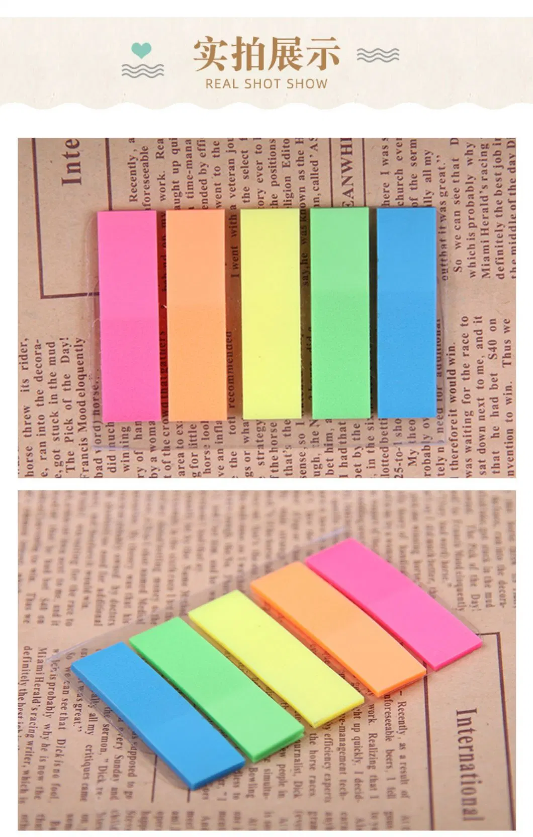 Custom Waterproof Transparent Pet Page Flags Sticky Notes