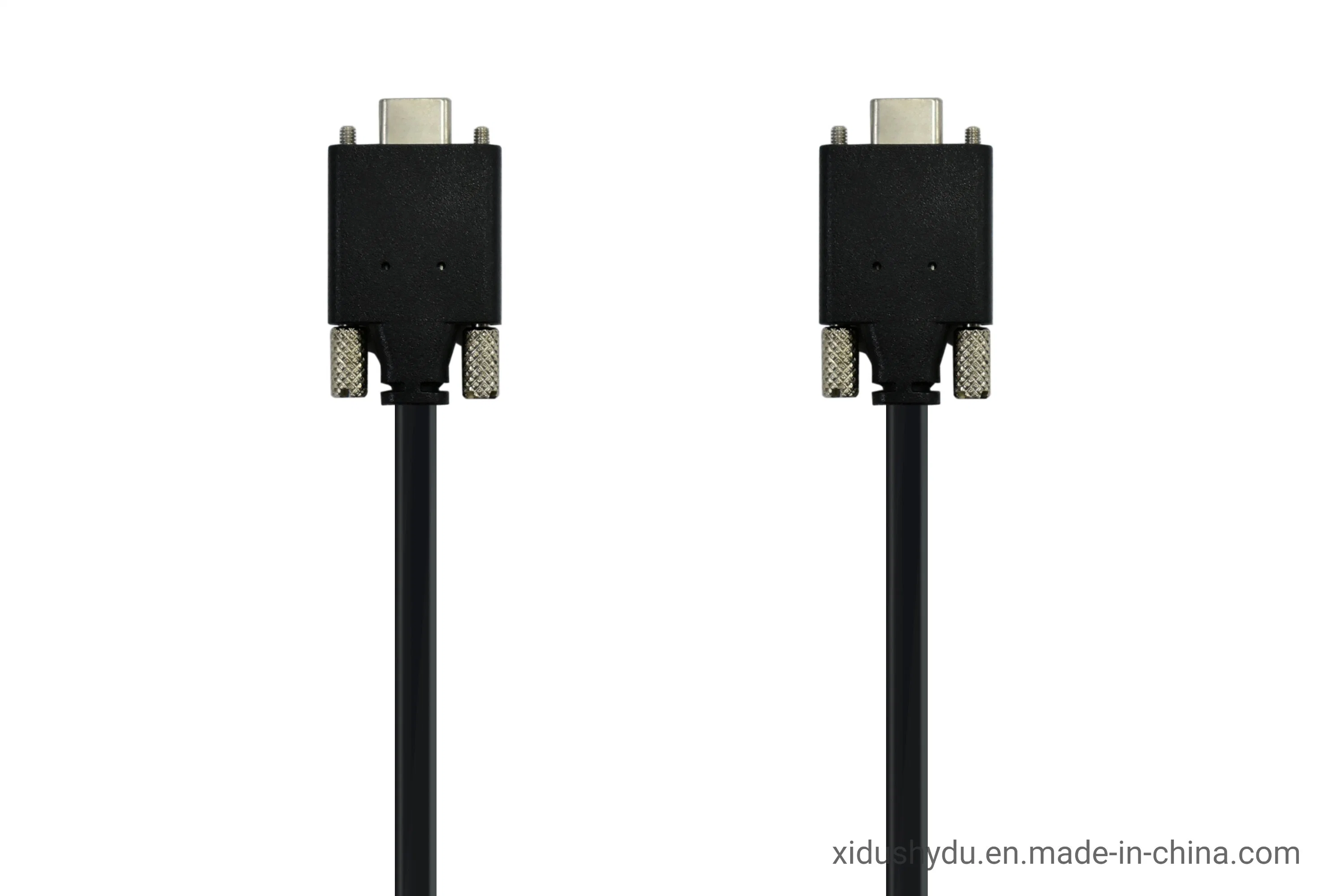 10Gbps 100W cable E-Marker USB tipo C con bloqueo roscado