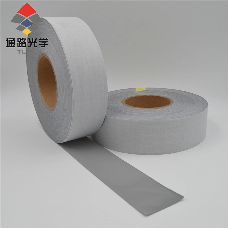 100% Polyester Reflective Textiles, Reflective Fabric Tape for Protective Clothing