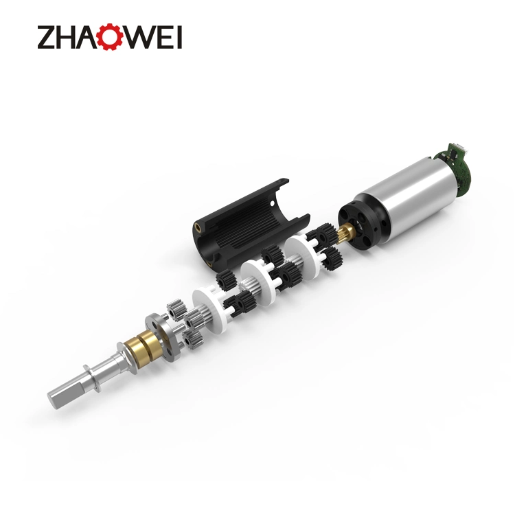 Zhaowei Pd022022-864 9rpm 8kg, Cm 12V 24V 22mm Brushed Planetary Gear Motor for Ebike