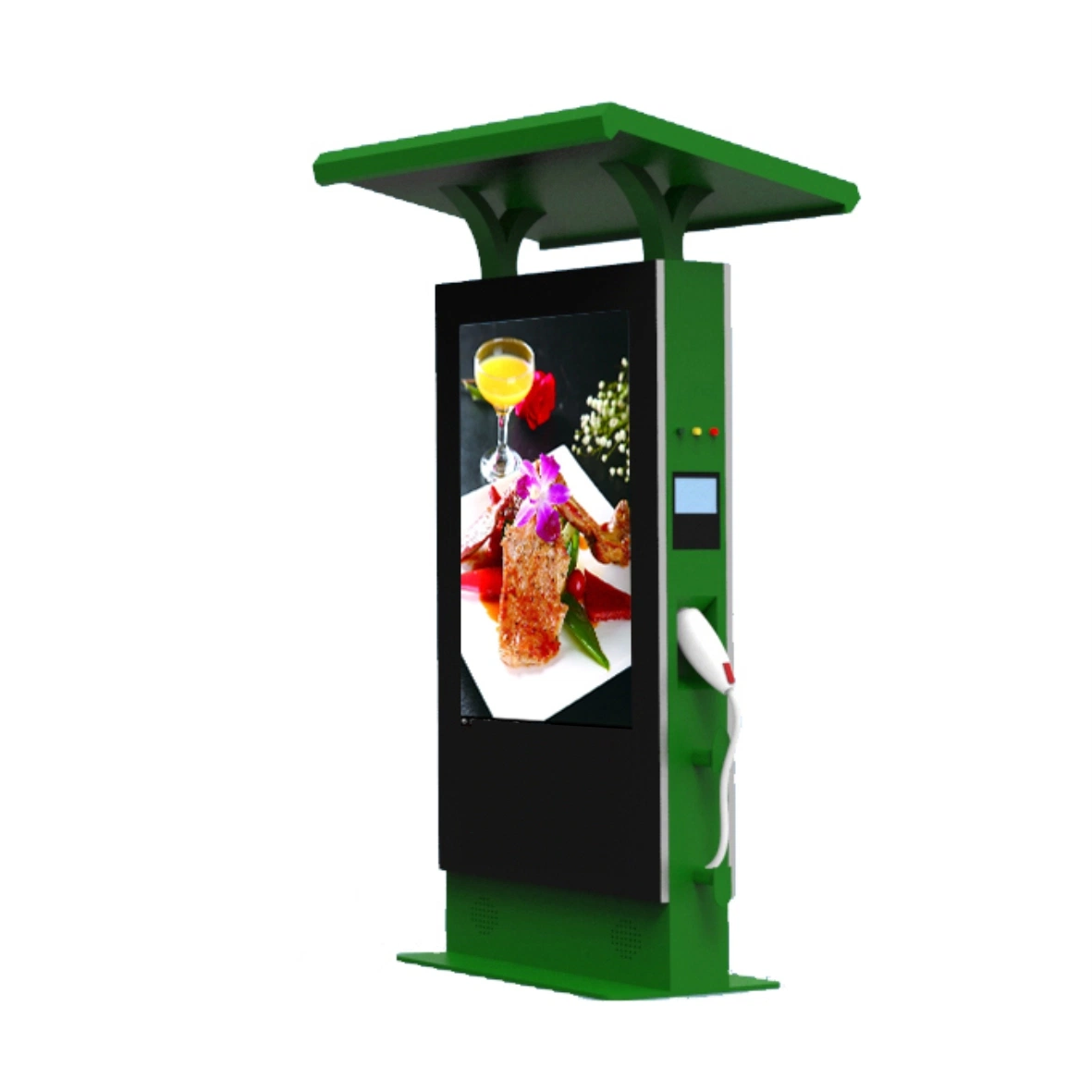 EV Charge Station with LCD Screen for Media Player with Ocpp1.6 1 Phase 7W to Play Video