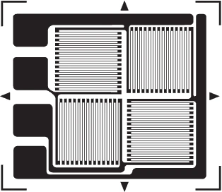 Indicador de tensión Full-Bridge para doblar o transductor tensión axial