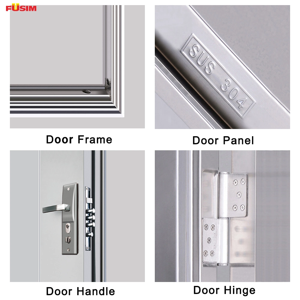 Fusim Security Doors Anti-Theft Double Exterior Stainless Door (FXSS-012)