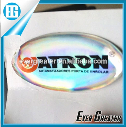 Customized Printing Epoxy Printing Eco-Friendly Crystal Clear Label