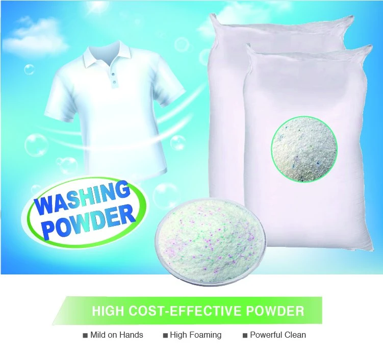 Espuma rico perfume agradable servicio de lavandería detergente en polvo detergente en polvo