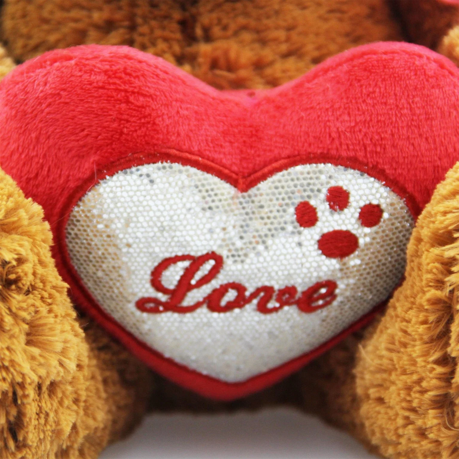 Los animales de peluche suave para bebés personalizada marrón Peluche osito de peluche juguete con el corazón