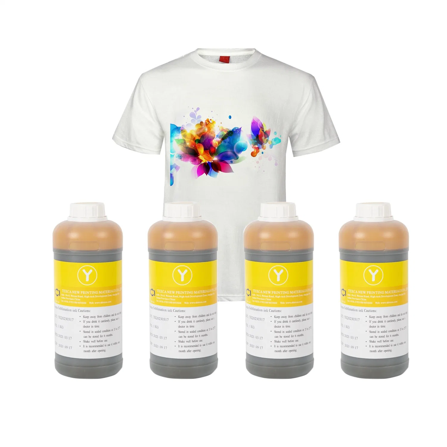 Sublimation Polyester Sportswear Printing Compatible Yellow Dye Sublimation Ink for Epson