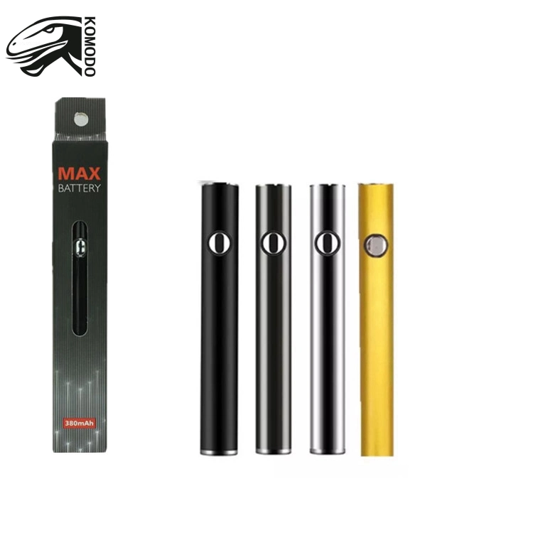 E Cigarette Batteries 510 Thread Vape Pen Adjustable Voltage Preheat Style Button Max Battery with USB Charger