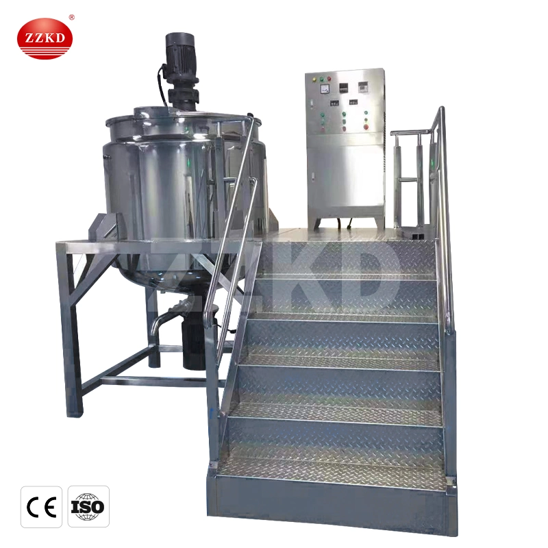 Cosmetic Chemical Shampoo Toothpaste Lotion Cream Production Line Equipment Vacuum Mixer Emulsifying Homogenizer Shampoo Making Machine