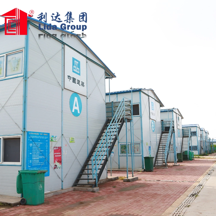 Light Steel Frame High Quality Heat and Sound Insulation Prefab House Labor Camp