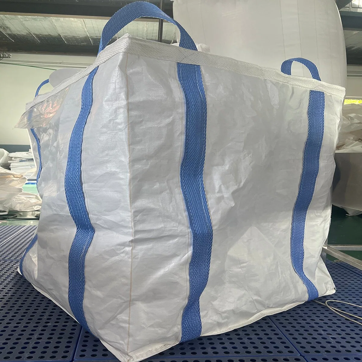 Full Belt Loops Big Bag 1ton FIBC Super Sack 1.5ton Jumbo Bag Leakproof Sling Tote Bag Virgin PP Bulk Bag