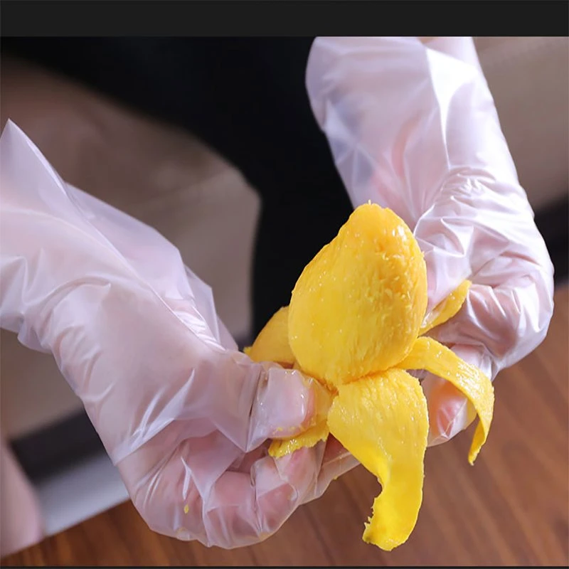 New Generation Plastic Disposable TPE Gloves for Food Using