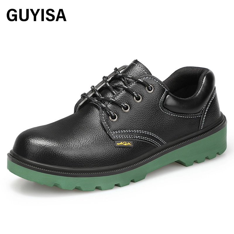 Zapatos de seguridad Wear-Resistant Guyisa Non-Slip suela de goma Puntera Anti-Puncture