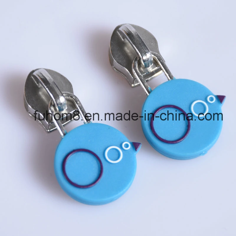 Customized Plastic Rubber Zipper Slider for Garment