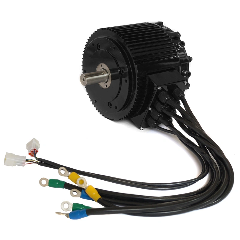 Tamanho compacto aprovado pela CE. Classificado em 10kw, 85 N.m, 4000RPM. Kit de conversão de motor elétrico para motocicleta/moto elétrica ou carro elétrico com motor BLDC e sistema de refrigeração a ar/líquido.