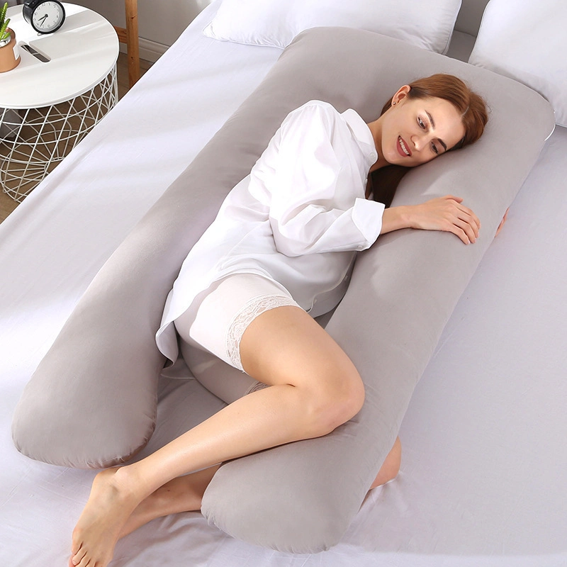 Nouveau multifonction femme enceinte en forme de U Oreiller peut être lavé à la taille de la jambe Clip oreiller côté Dormir oreiller oreiller personnalisé de traitement de soins infirmiers