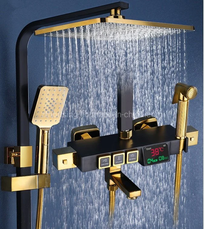 Dusche Düse warmes und kaltes Wasser Digitale Dusche Wand Smart Automatische Becken Startseite Konstante Temperatur Badezimmer Intelligente Dusche