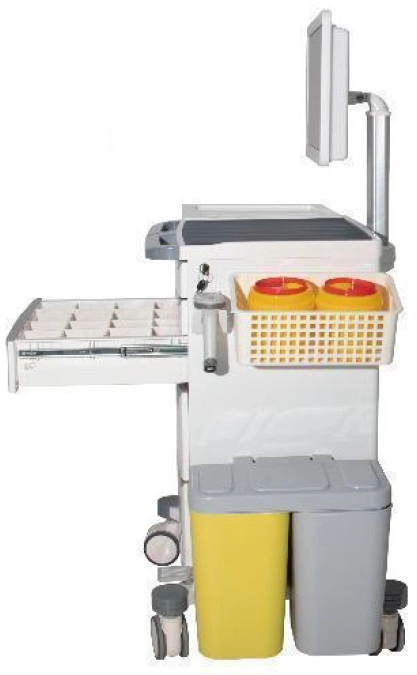 Carrito médico Trolley de enfermería inalámbrica Jyk-C52061s8