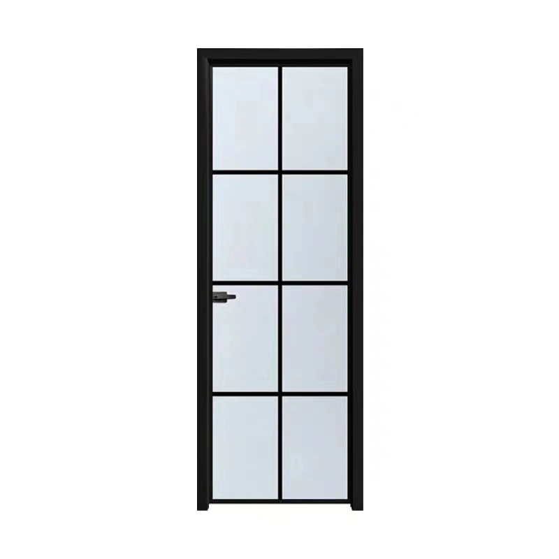 Modern Minimalist Bathroom Narrow Frame Casement Aluminium Interior Glass Door