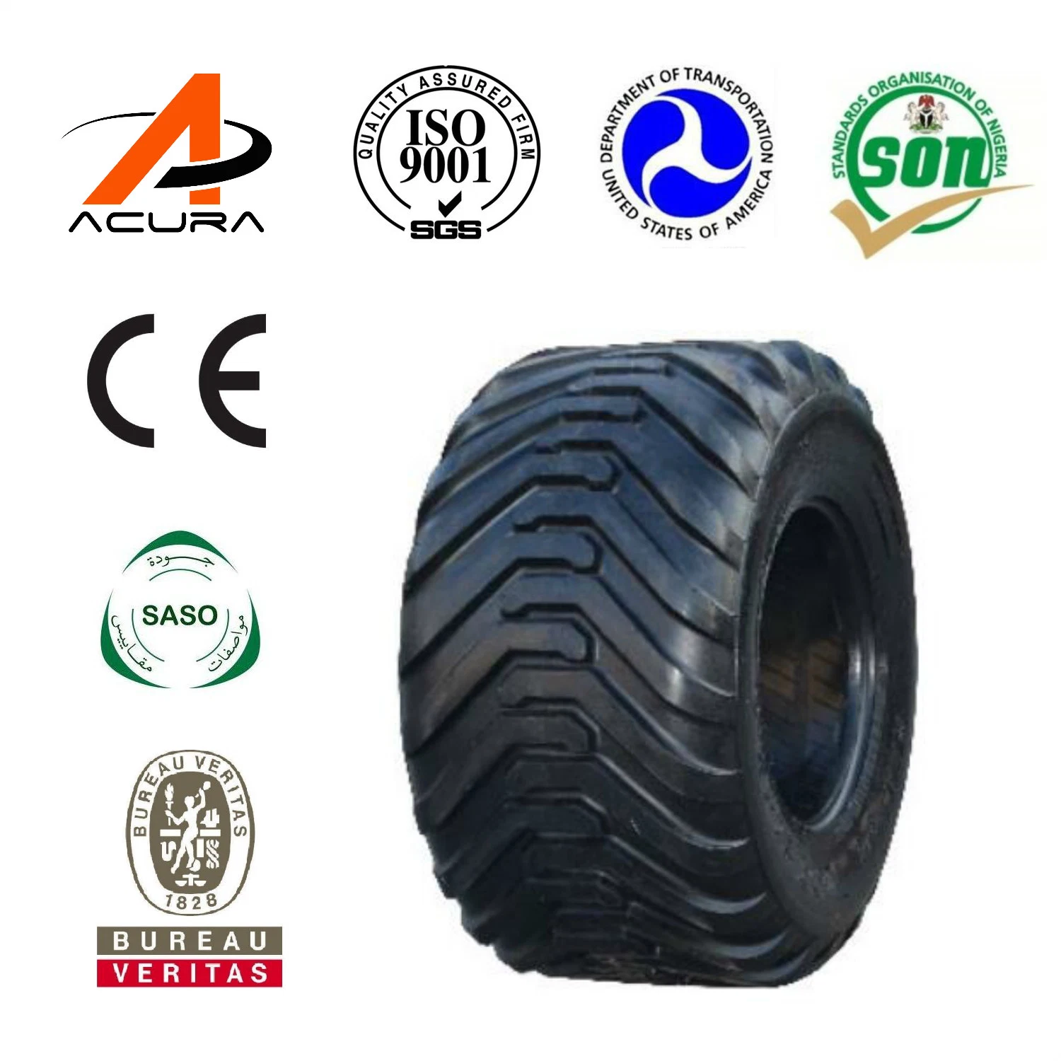 Top Quality Hot Sale Popular Implement Tire 10pr 12pr 14pr 18pr 15.5/55-17 OTR Bias Tyre From Manufacture