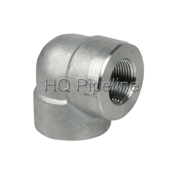 High Pressure Stainless Steel ASTM A182/F304L/F316L 90 Elbow Forged Fittings