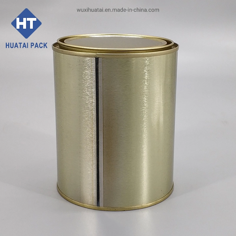 105*130mm Metal Paint Tin Can Size, 1L Round Tinplate Can