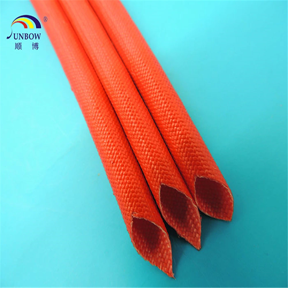 Factory Direct Sale 1.2kv Silicone Coated Fiberglass Sleeving