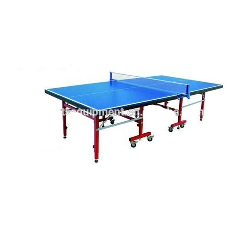 Top Blue Edge Ping pong Table, Table d'équipement de tennis de table