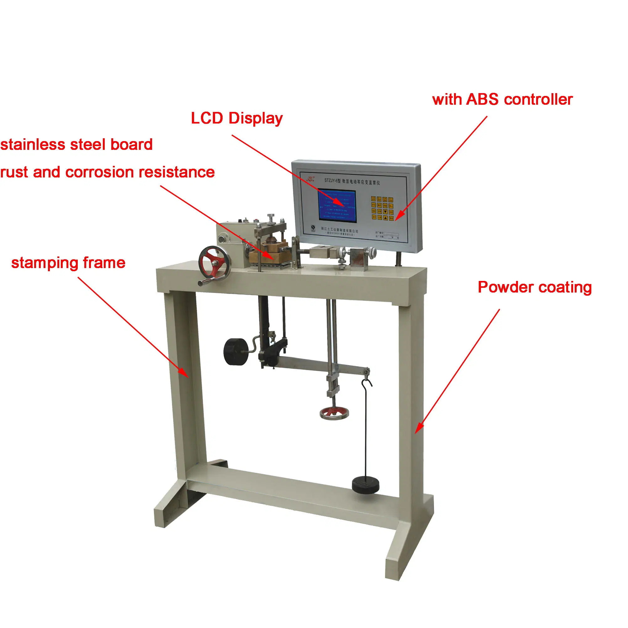 LCD Display Electric Strain Direct Shear Apparatus