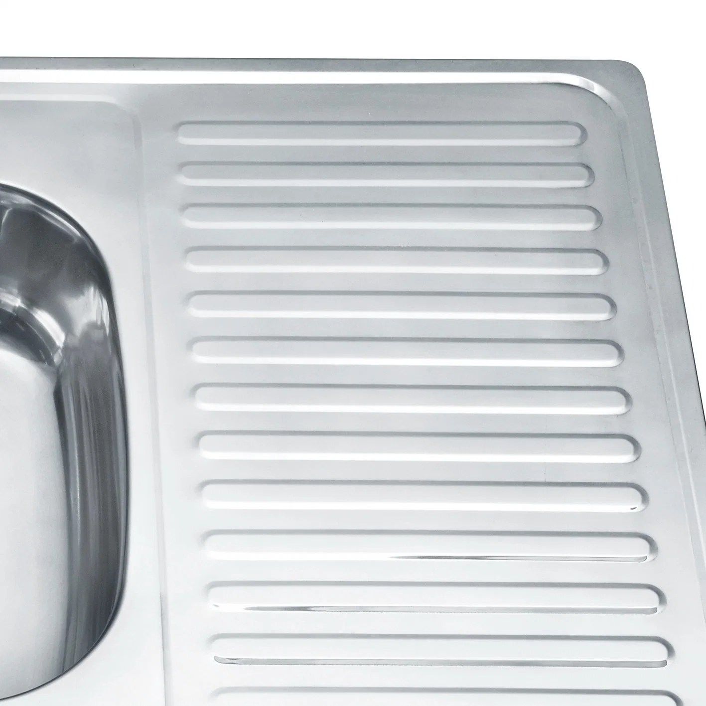 Wholesale/Supplier 201/304 Stainless Steel Single Bowl Kitchen Sink Modern Sink Bowl with Drainboard