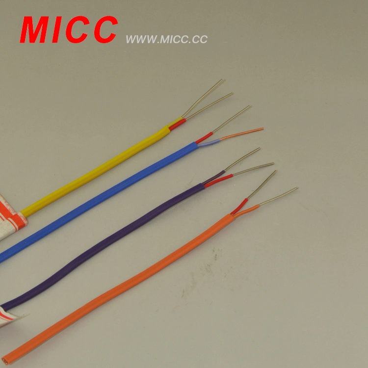 250degrees High Temperature Kx-PFA/PFA-2*2X1/0.13mm Twisted/Shielded Thermocouple Wire and Extension Wire