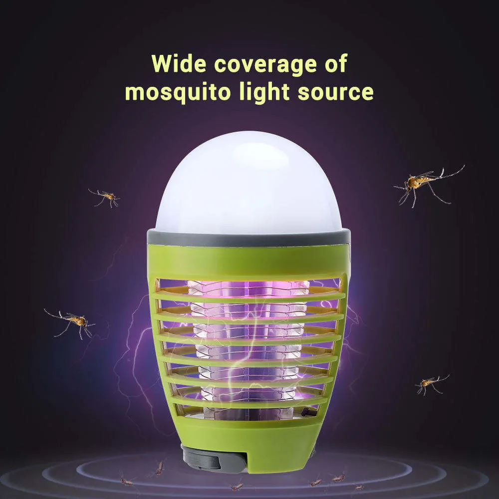 Rechargeable Battery Insect Lamp Trap Anti Mosquito Killer LED Camping Mosquito Killer Bulb, LED Mosquito Killer Machine