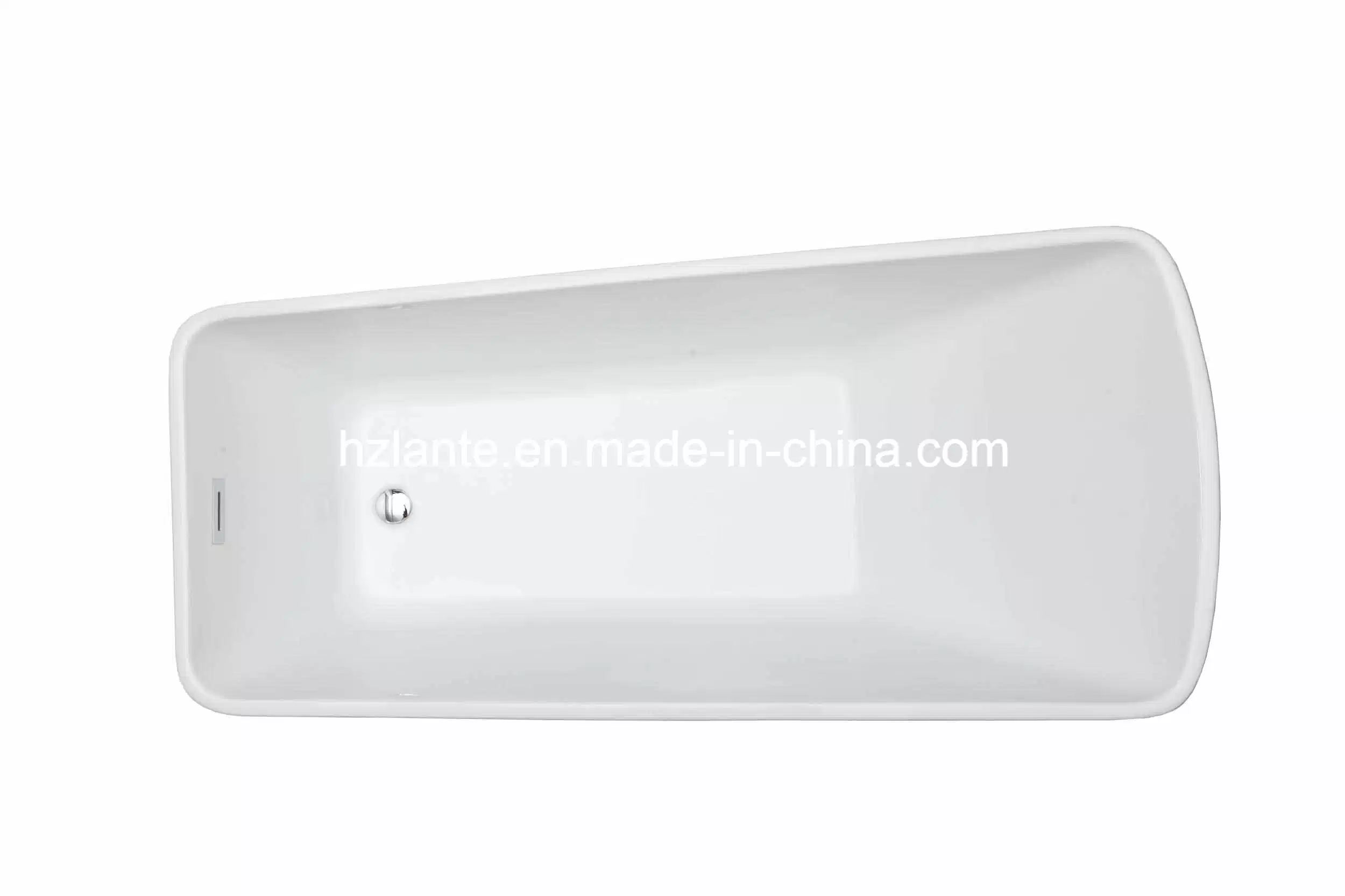 Acrylic Fiberglass Seamless Bathtub with Drain (LT-26D)