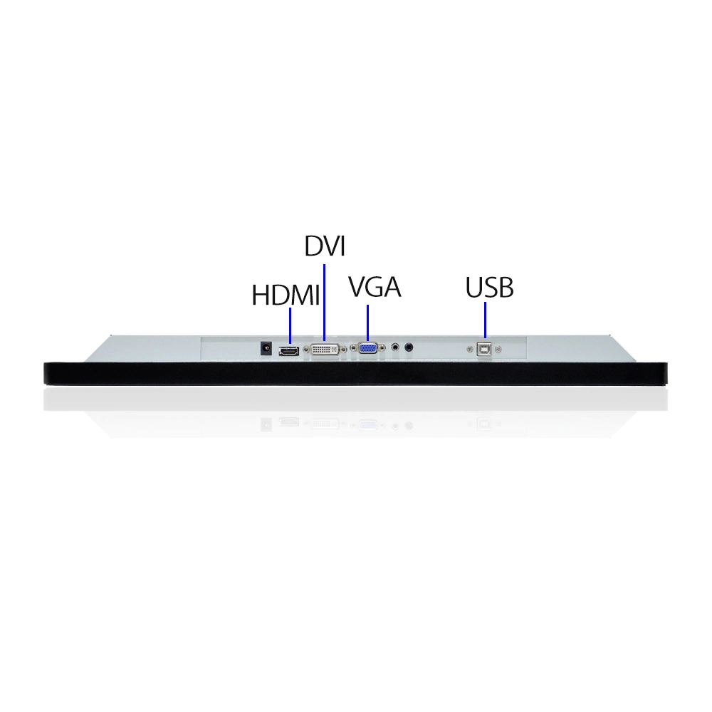 Pantalla LCD resistente al agua de PC de 21,5" para uso médico y monitor HD Máquina expendedora de marco abierto anti deslumbramiento Android