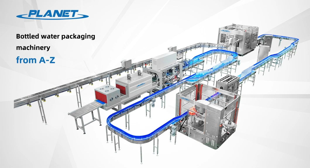 15000bph 0,2L-2L Automatische komplette Aqua Mineralwasser Produktionslinie Maschinen Flaschenfüllung Verpackungsmaschine