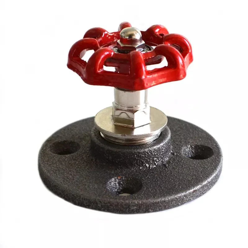 DN15 Retro Round Red Hand Wheel for Loft Industrial Home Decoration Coat Cat Bag Hook