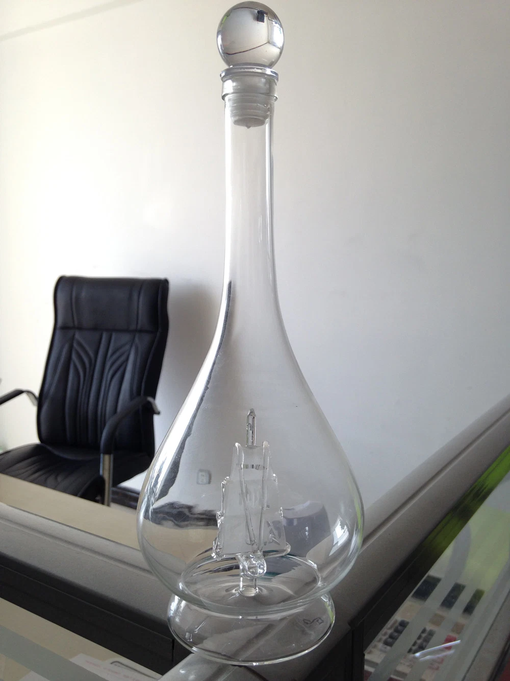 500ml vidrio Artesanía botella de vino vaso Decanter de vidrio de regalo Artesanía
