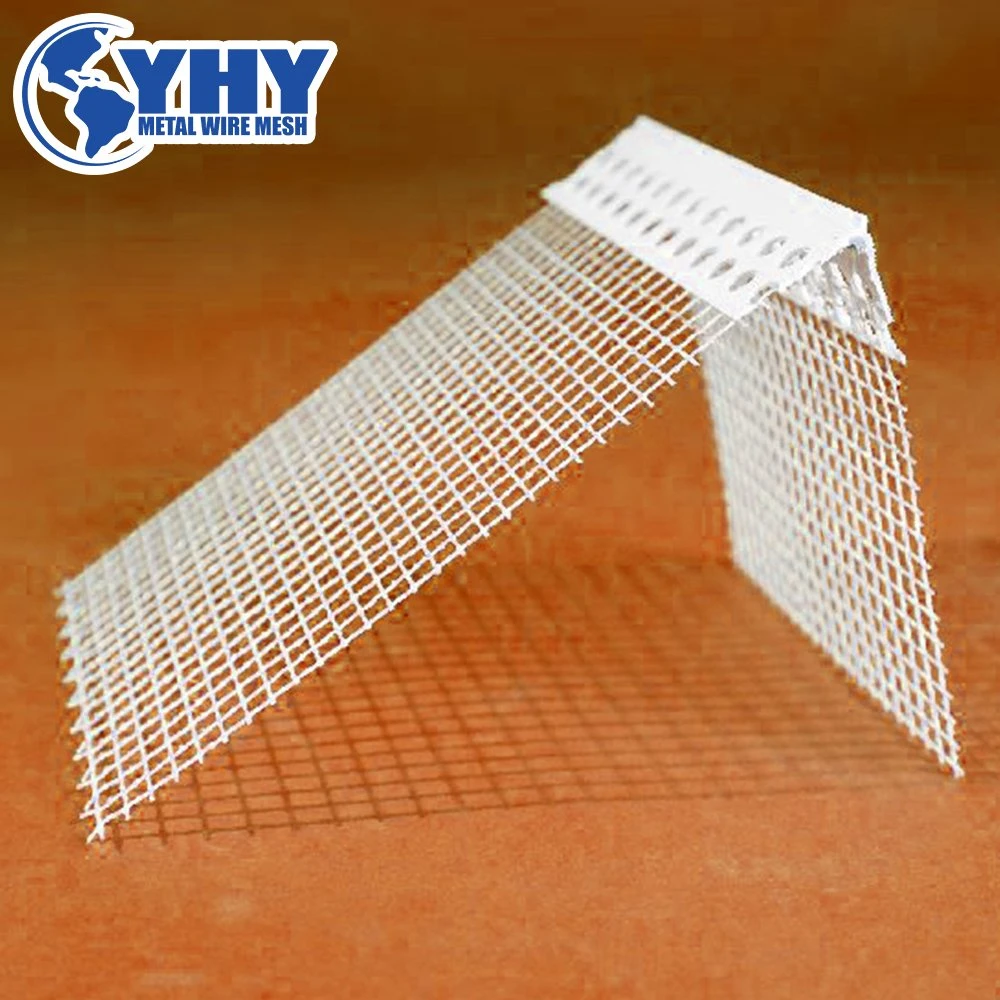 2,0 m de longueur du profil de l'angle en PVC blanc coin avec filet de fibre de verre