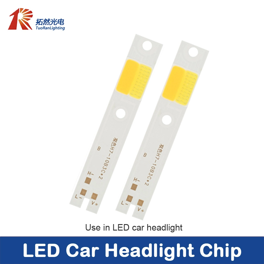 Tow Color 12W 15W C6 H7 COB LED Light Source Chip for Automobile Headlight