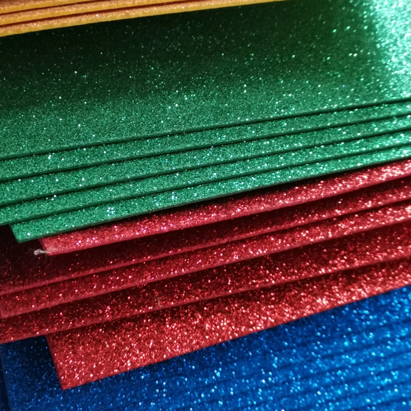 Glitter hojas de espuma EVA para niños proyectos artísticos y en las aulas o Cosplay