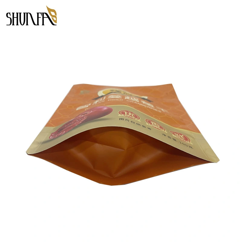 Custom Food Plastic Packaging Ziplock Pouches Stand up Pouch Packing Dried Cranberry